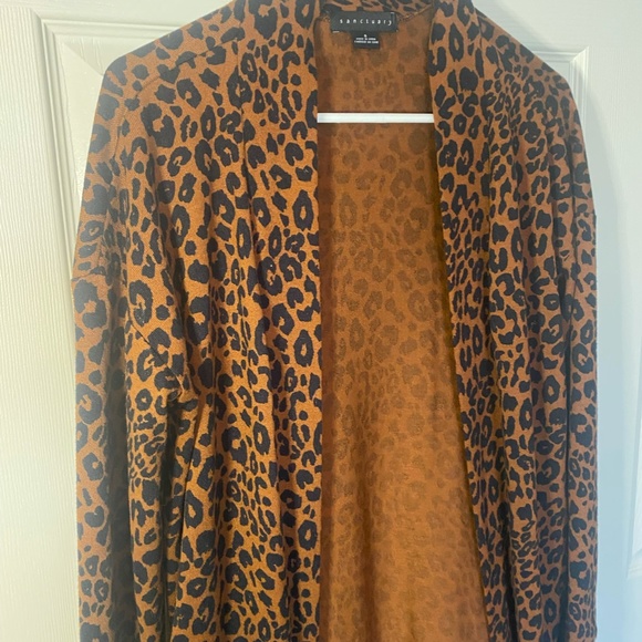 Leopard Print Cardigan Small - Picture 4 of 6